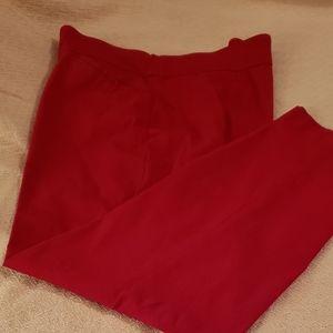 Dark red pants